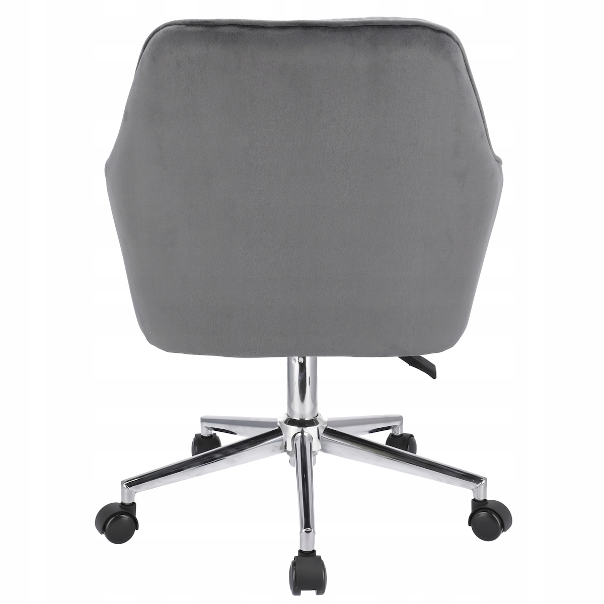 Fotel NAPOLI szary na srebrnej stopie