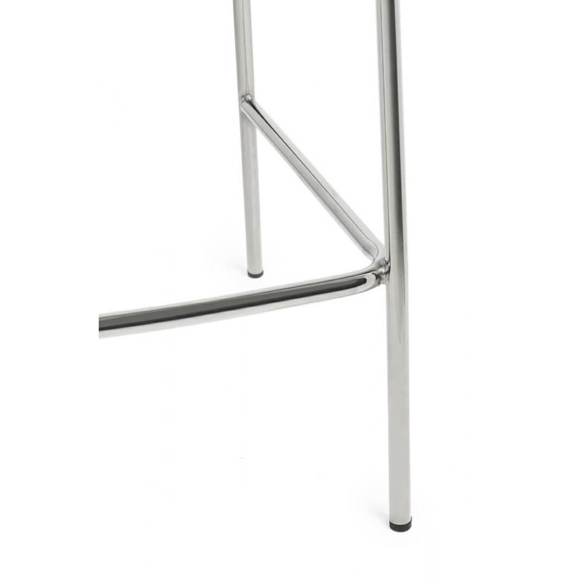 Krzesło barowe MARGO 65 czarny - welur, podstawa chromowana, King Home