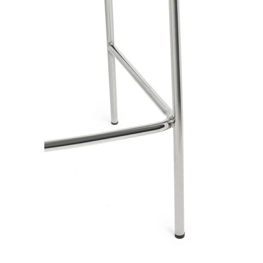 Krzesło barowe MARGO 65 czarny - welur, podstawa chromowana, King Home