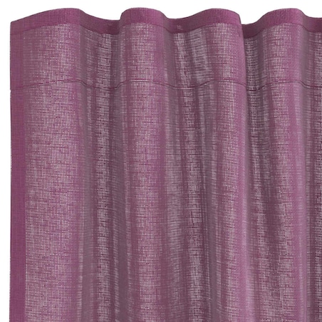 vidaXL Zasłony woalowe z kieszeniami na drążek 2 szt. Fioletowe