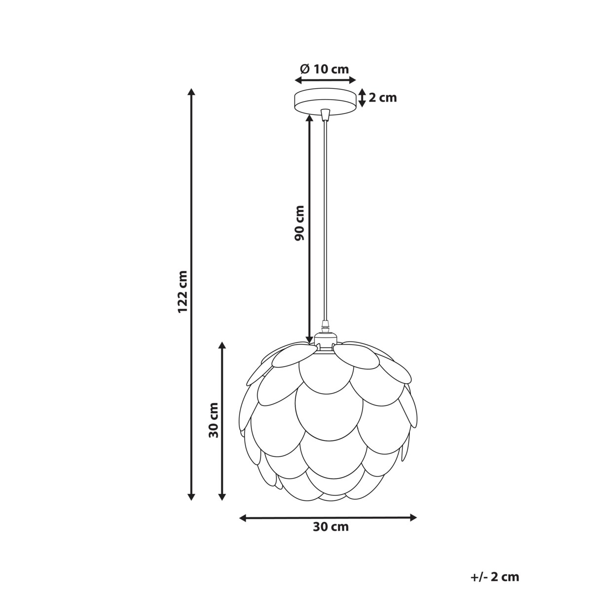 Lampa wisząca bambusowa naturalna BAMPUR
