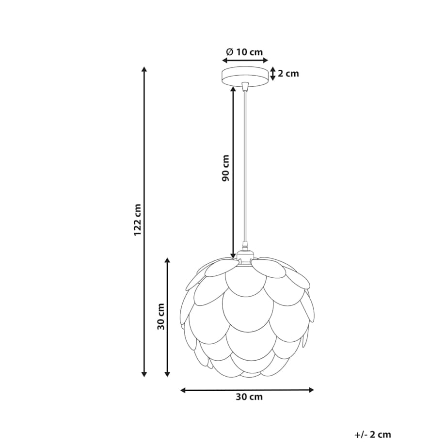 Lampa wisząca bambusowa naturalna BAMPUR