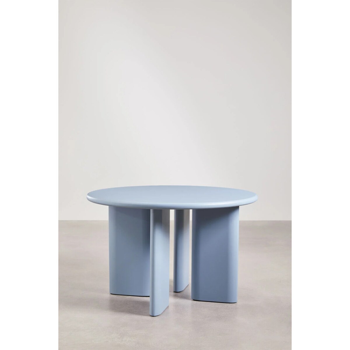 Okrągły stół do jadalni z MDF błękitny Loulou Ø 120 cm