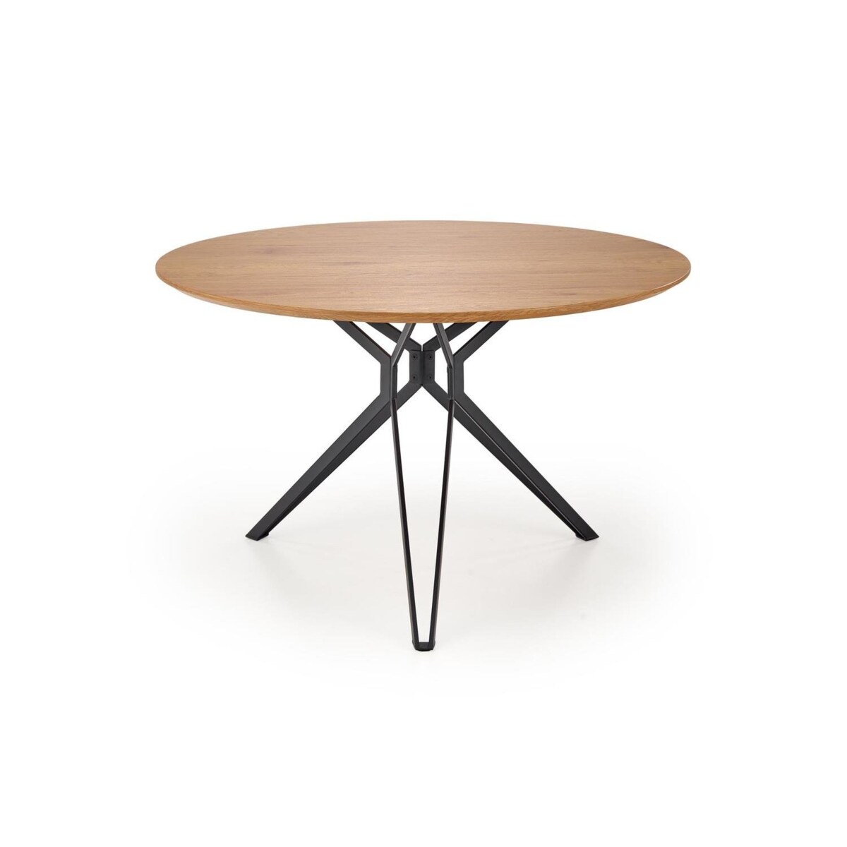 STÓŁ OKRĄGŁY Class 120x76 cm DĄB ZŁOTY czarna stal