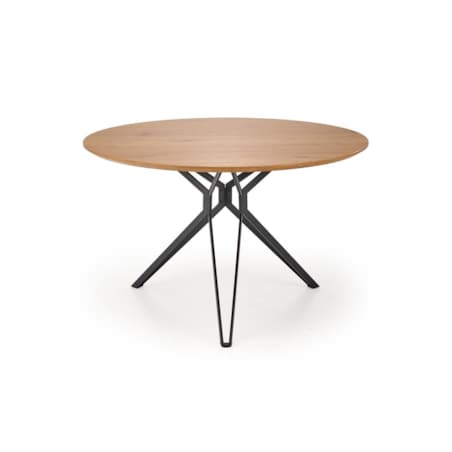 STÓŁ OKRĄGŁY Class 120x76 cm DĄB ZŁOTY czarna stal