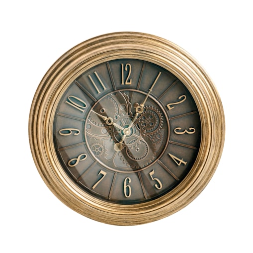 Zegar ścienny CAUDETE 50 cm Złoty