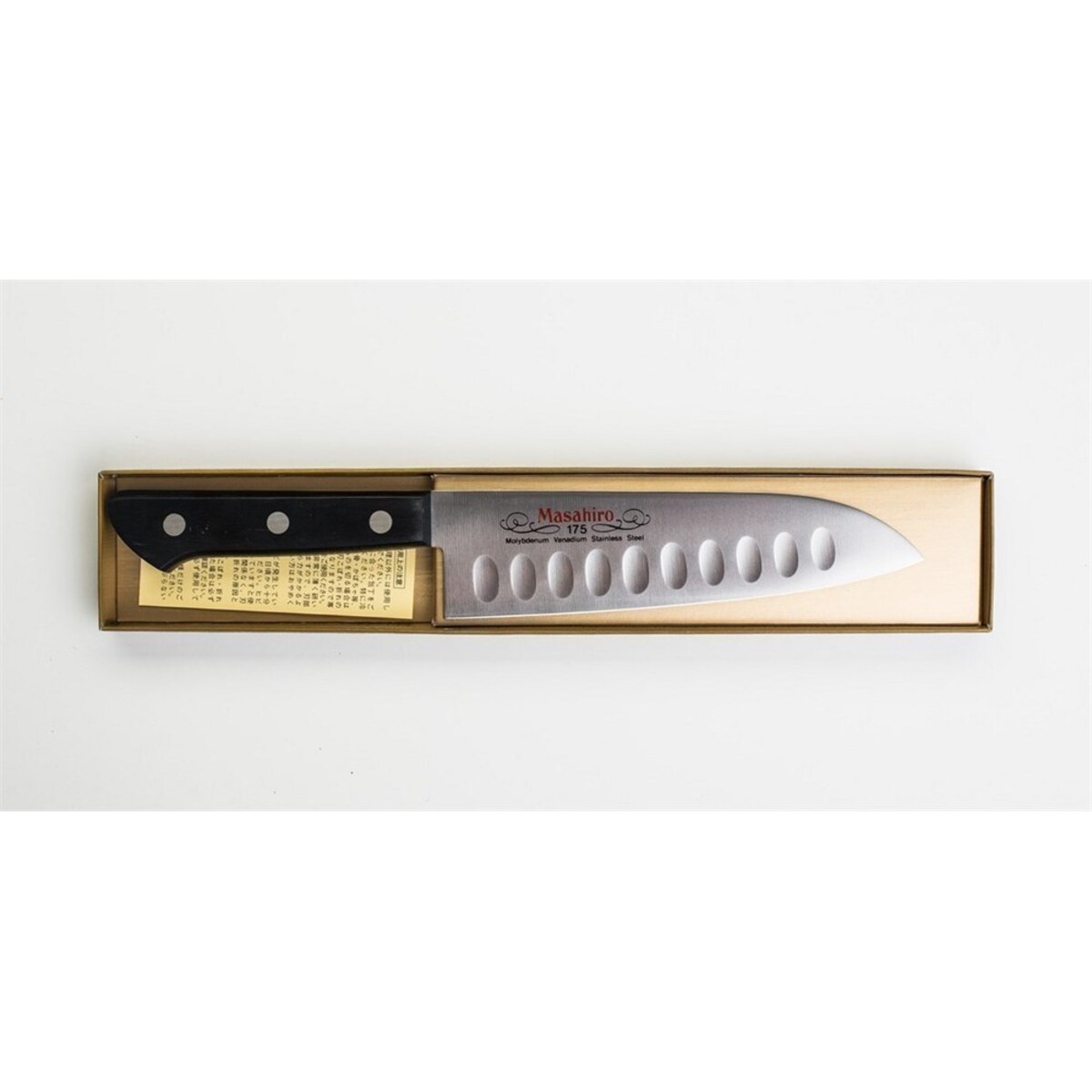 Masahiro nóż Bwh Santoku Dimple 175mm 14079