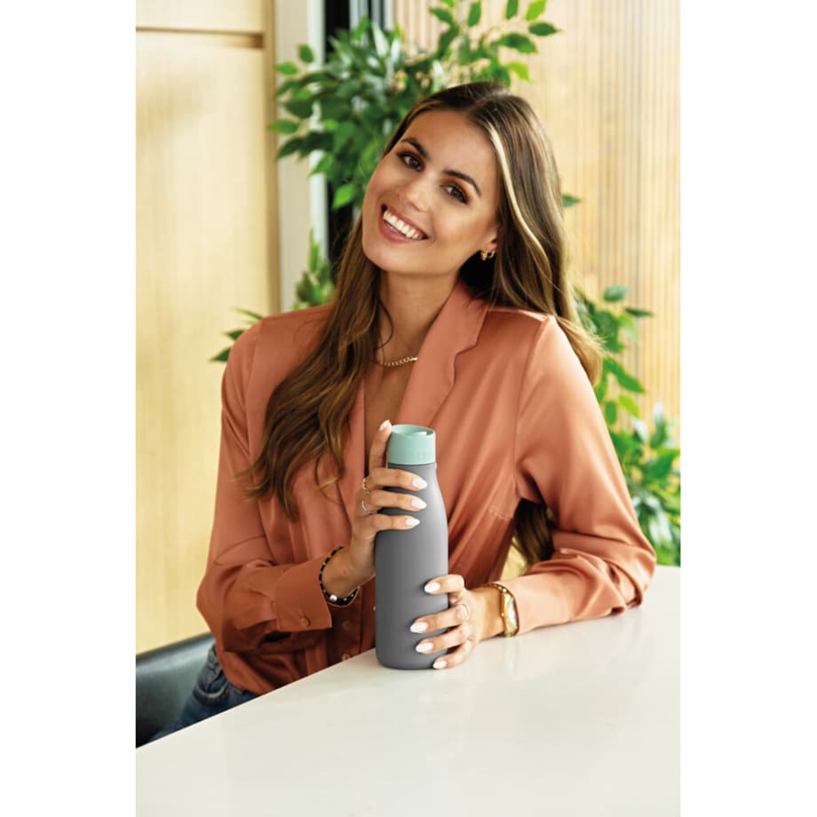 Butelka termiczna z dwoma nakrętkami 0,5 L, miętowa BergHOFF