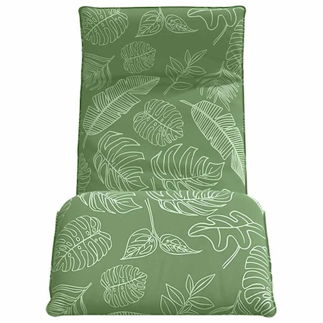 vidaXL Leżak składany wzór liścia 175x54x8,5 cm tkanina Oxford