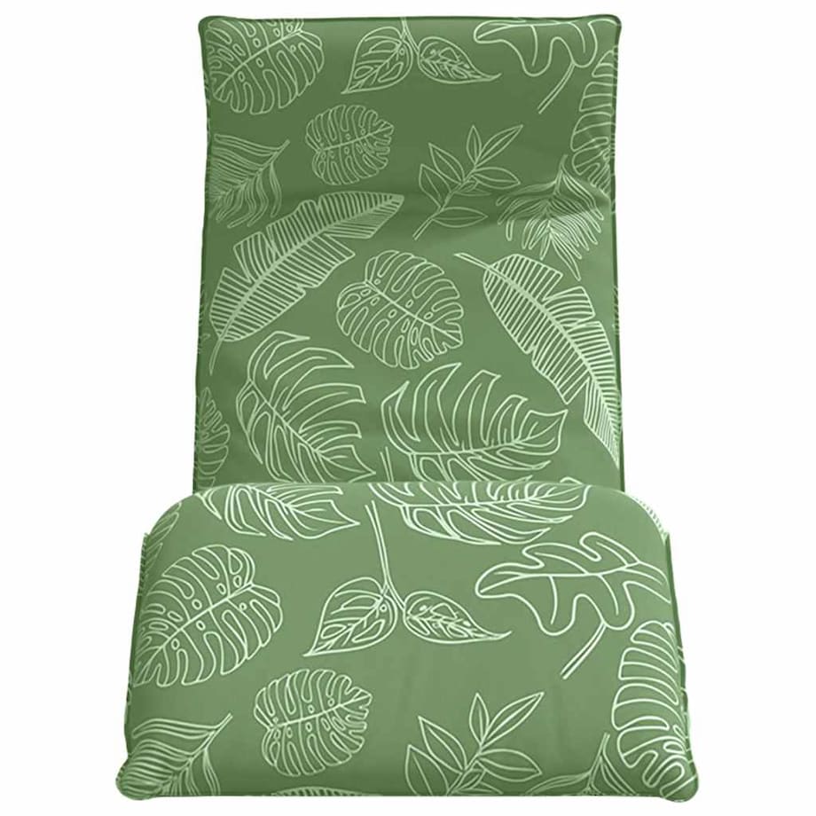 vidaXL Leżak składany wzór liścia 175x54x8,5 cm tkanina Oxford