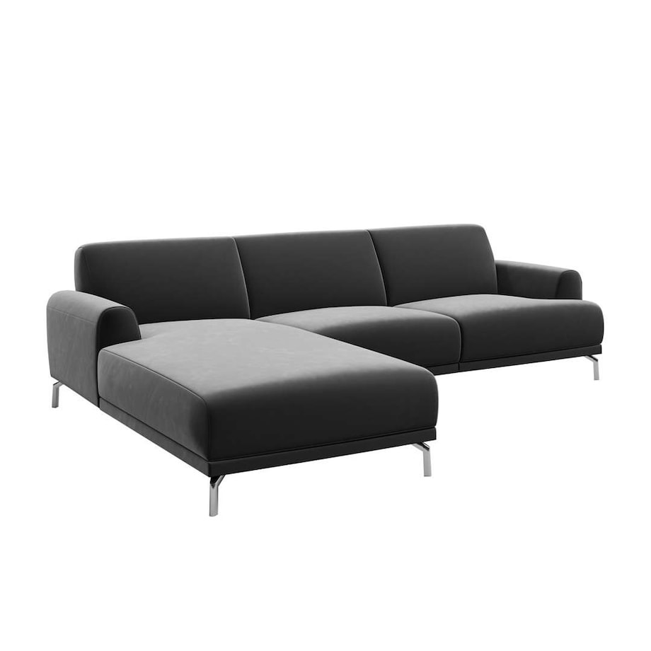Sofa narożna Puzo - ciemnoszara
