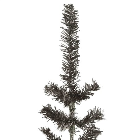 vidaXL Smukła choinka, czarna, 180 cm