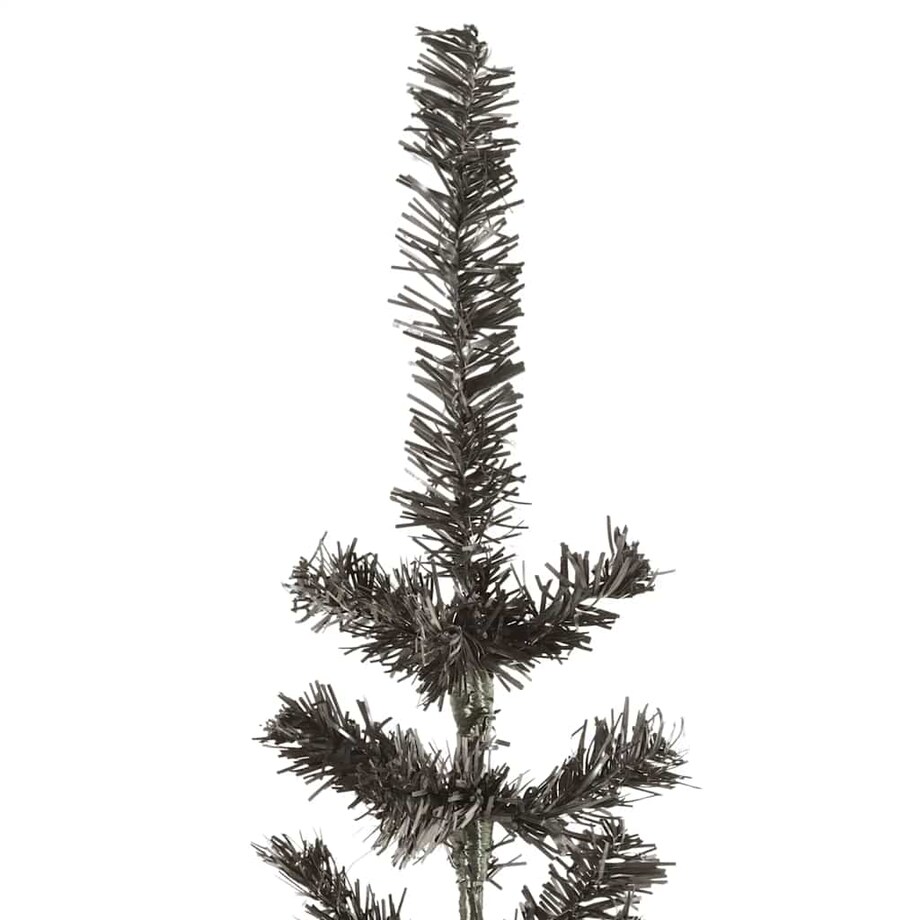 vidaXL Smukła choinka, czarna, 180 cm