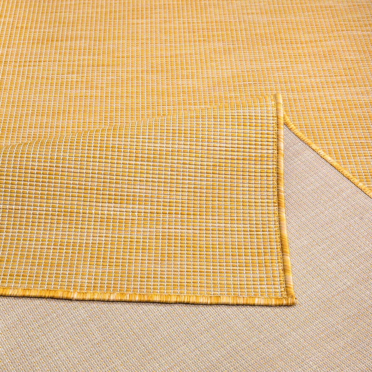 Dywan na zewnątrz i do wnętrz gładki Paloa 27780 Żółty 60x110