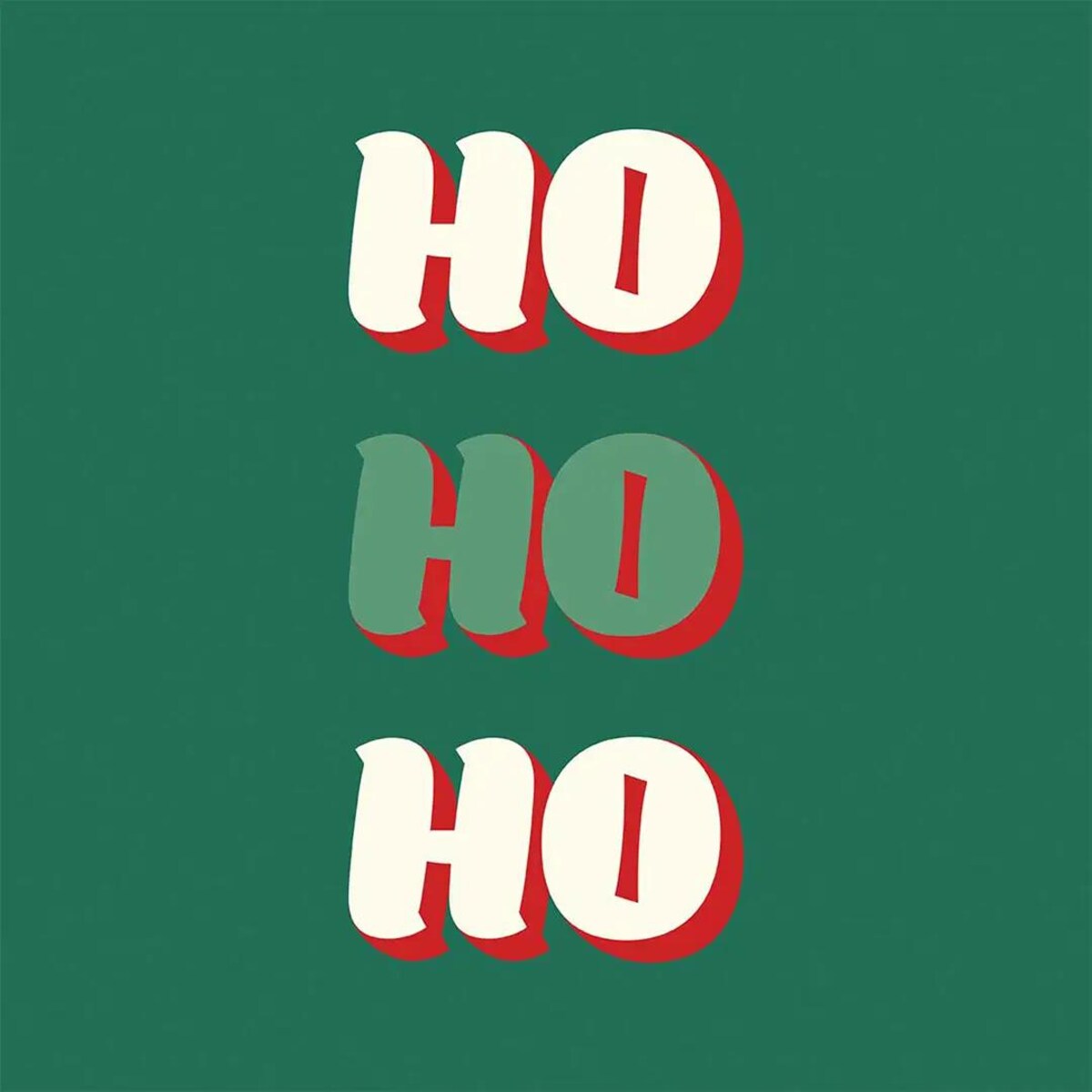 Serwetki świąteczne - HO HO HO - zielone tło (2szt.)