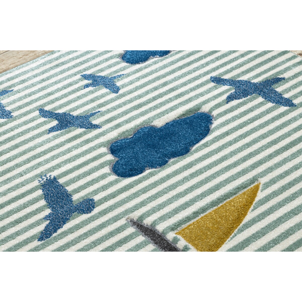 Dywan PETIT SAIL łódka, żaglówka zielony 240x330 cm