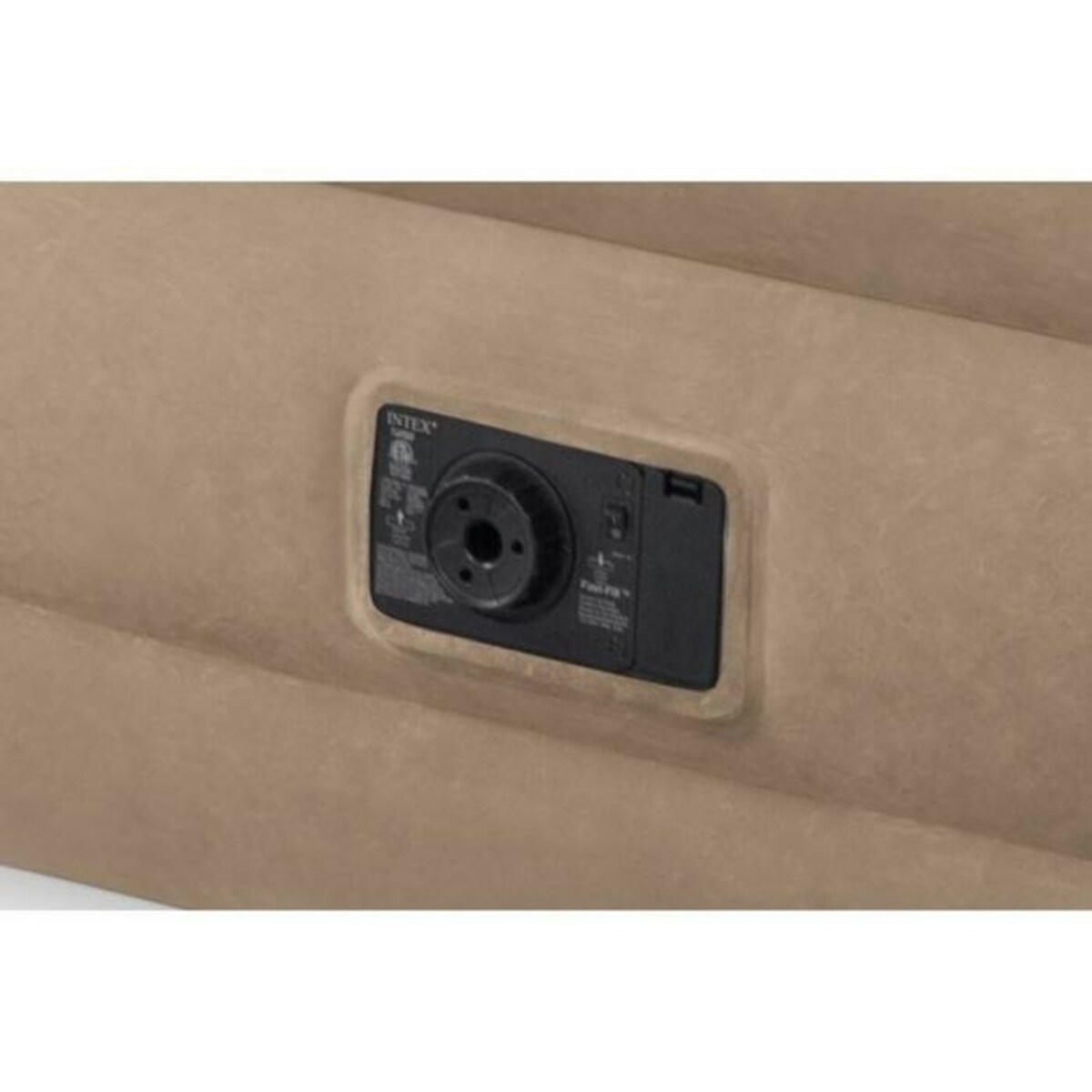 Materac welurowy z pompką 191x99x46 cm INTEX