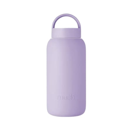 MUUKI DAILY BOTTLE szklana butelka na wodę 720 ml, Pastel Lilac