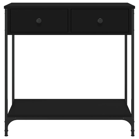 vidaXL Stolik konsolowy, czarny, 75x34,5x75 cm