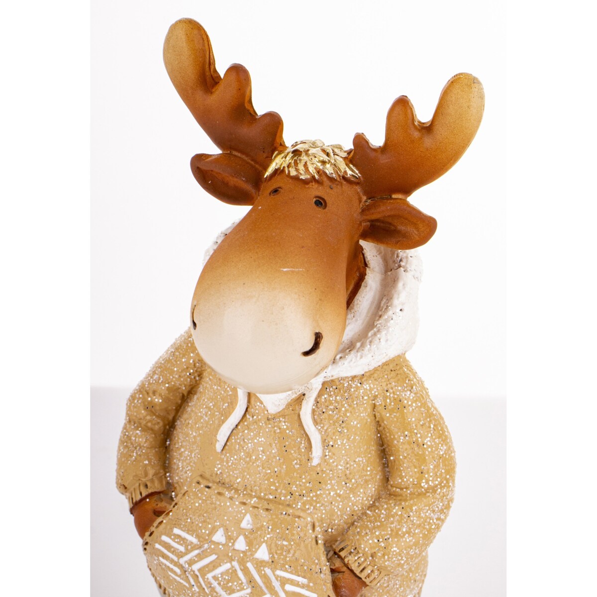 Figurka - łoś 20x8x6,5 cm ALCE w bluzie z kapturem