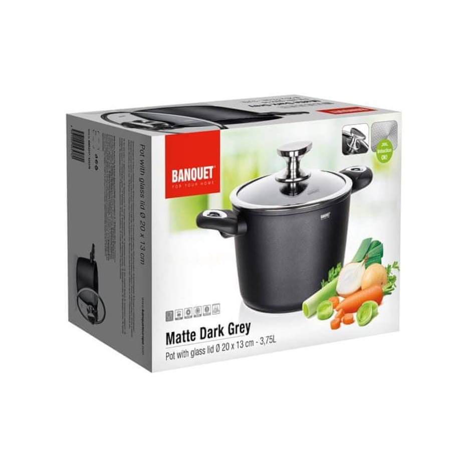 GARNEK aluminiowy 3,3L do gotowania obiadu zupa jedzenia na prezent mamy