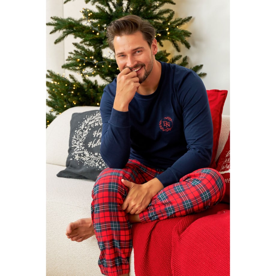 Piżama kolor granatowy PMB.7128.NAVY_BLUE - XXL