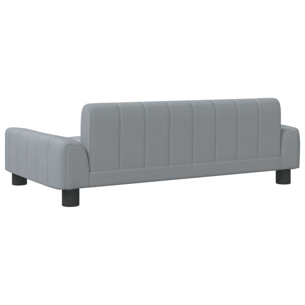 vidaXL Sofa dla dzieci, jasnoszara, 90x53x30 cm, obita tkaniną