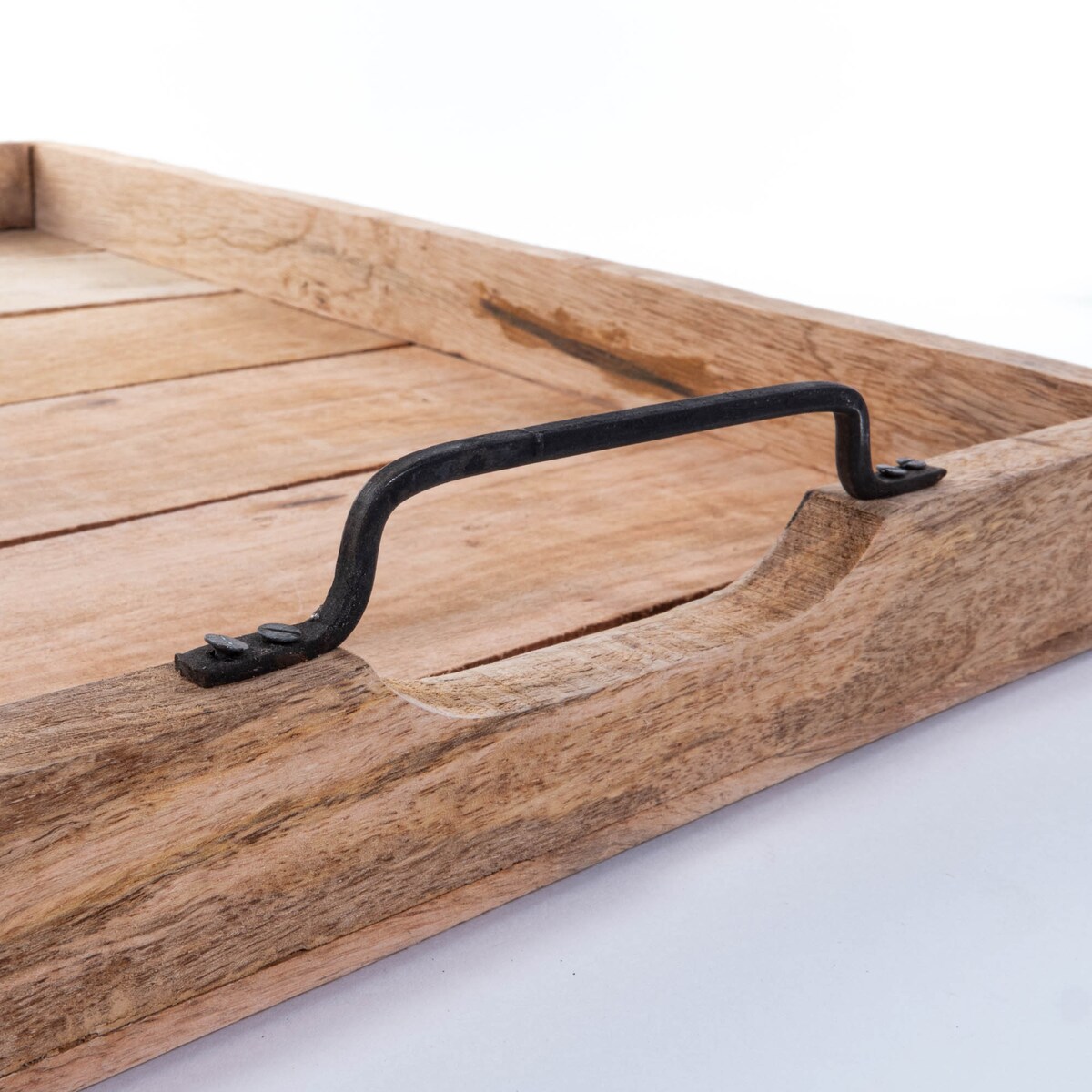 Drewniana taca żeberkowa - 3 sztuki w komplecie