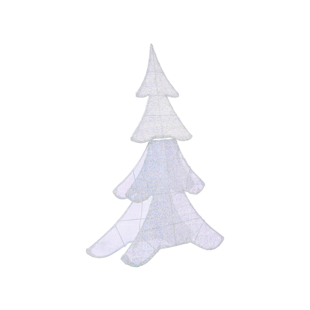 Dekoracja ogrodowa LED EDASJON Choinka 95 cm Biały