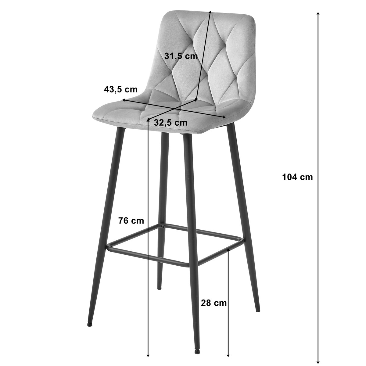 Hoker Do Jadalni Kuchni Baru Wysoki Nado 4 Sztuki