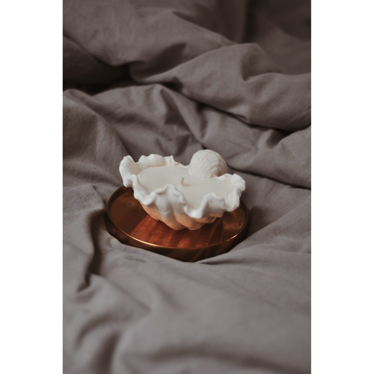 Świeca sojowa Muszla 100 g Biel Naturalna