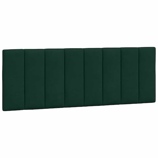 vidaXL Poduszka na wezgłowie, Hanko, ciemnozielona, 120 cm, aksamitna