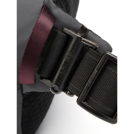 Saszetka nerka antykradzieżowa z recykling Pacsafe Vibe 100 - ciemnoszary