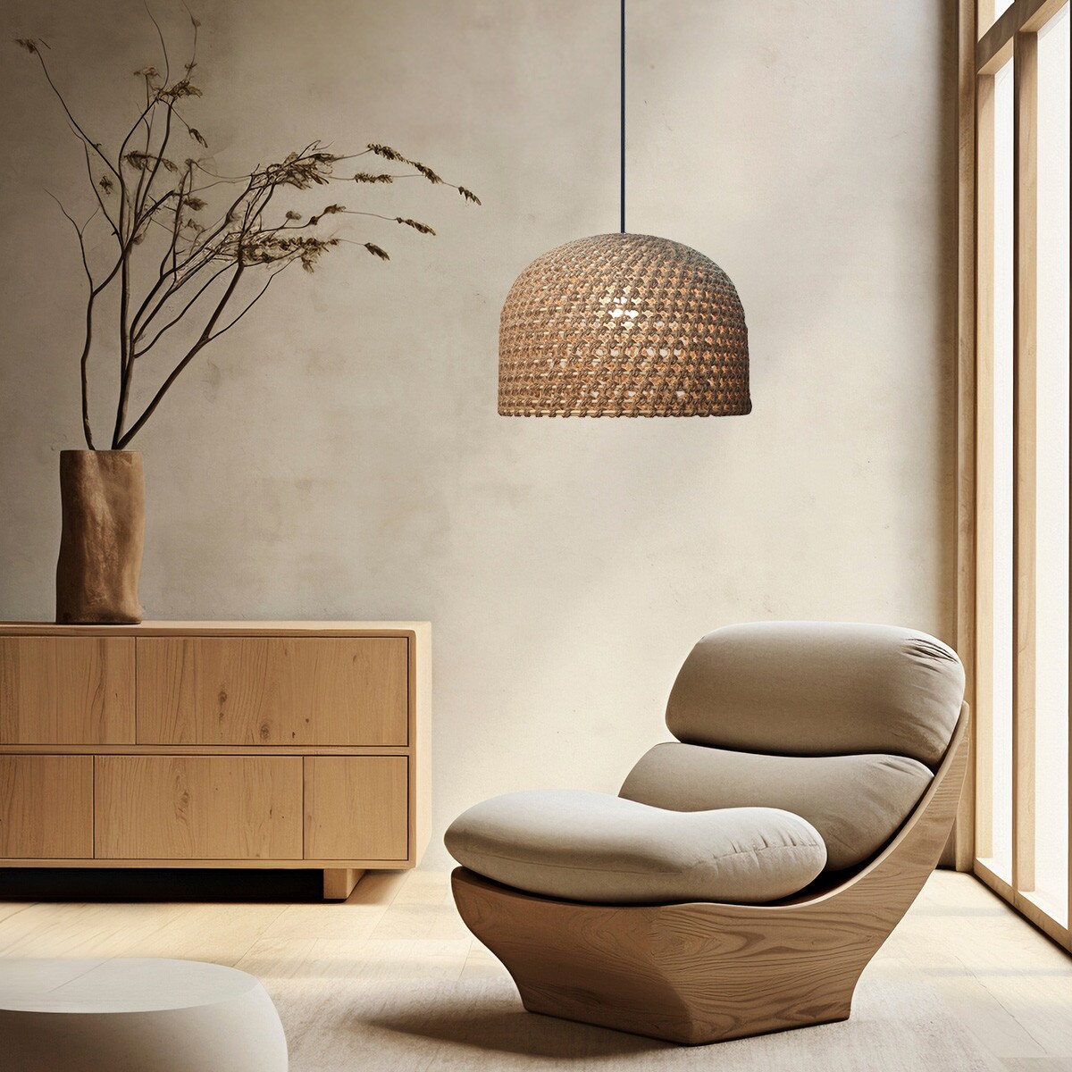 Lampa wisząca Light Prestige Kanso brązowy 1 x E27 1 szt.