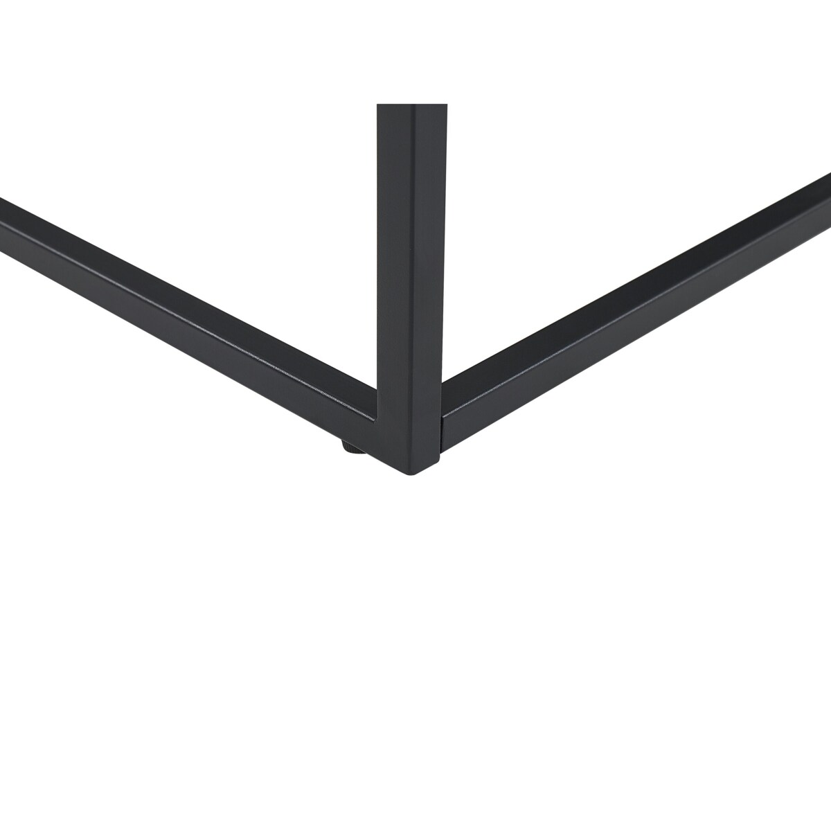 Stolik kawowy efekt marmuru czarny DELANO