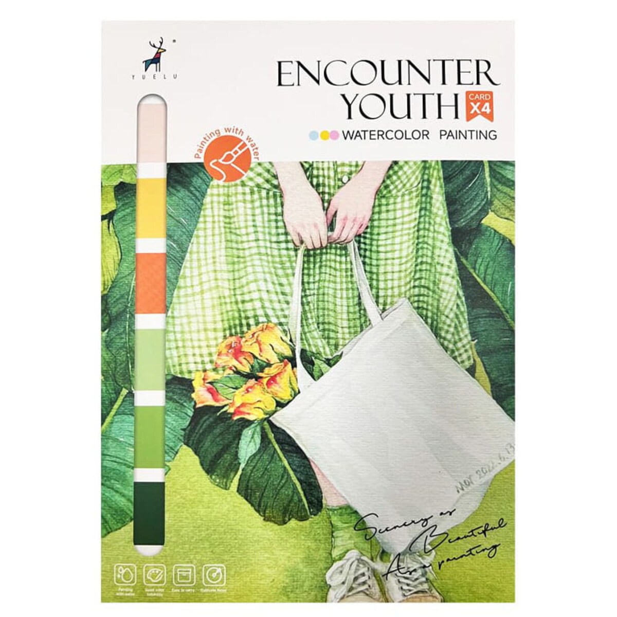 Malowanie akwarelą - Powiew młodości - 4 elementy