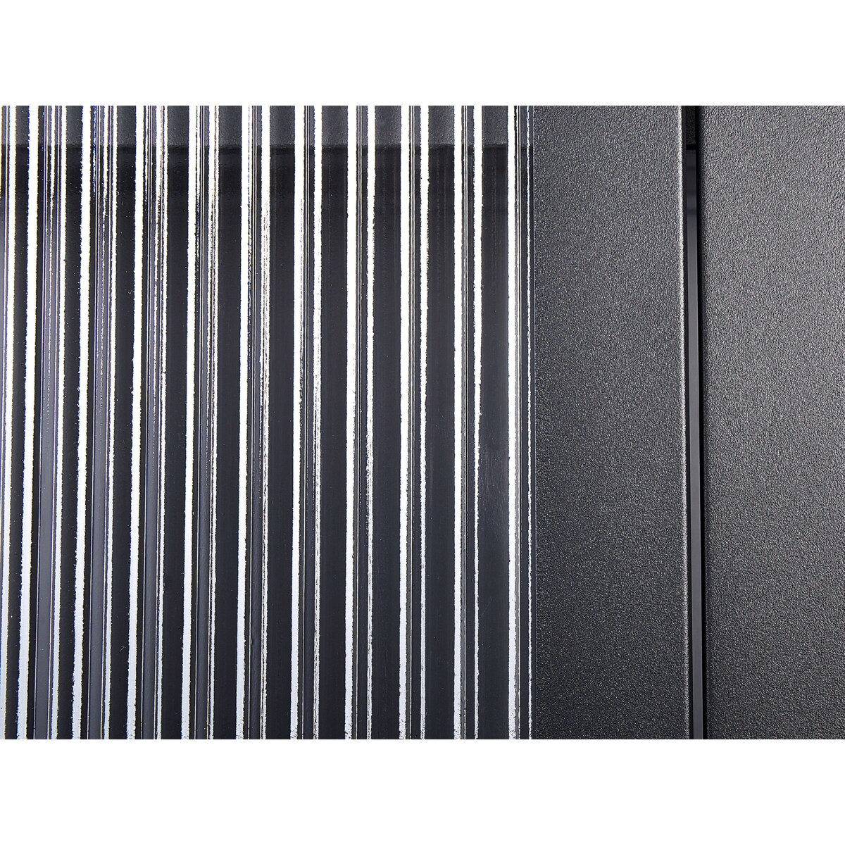 Witryna dwudrzwiowa metalowa czarna FOXTON