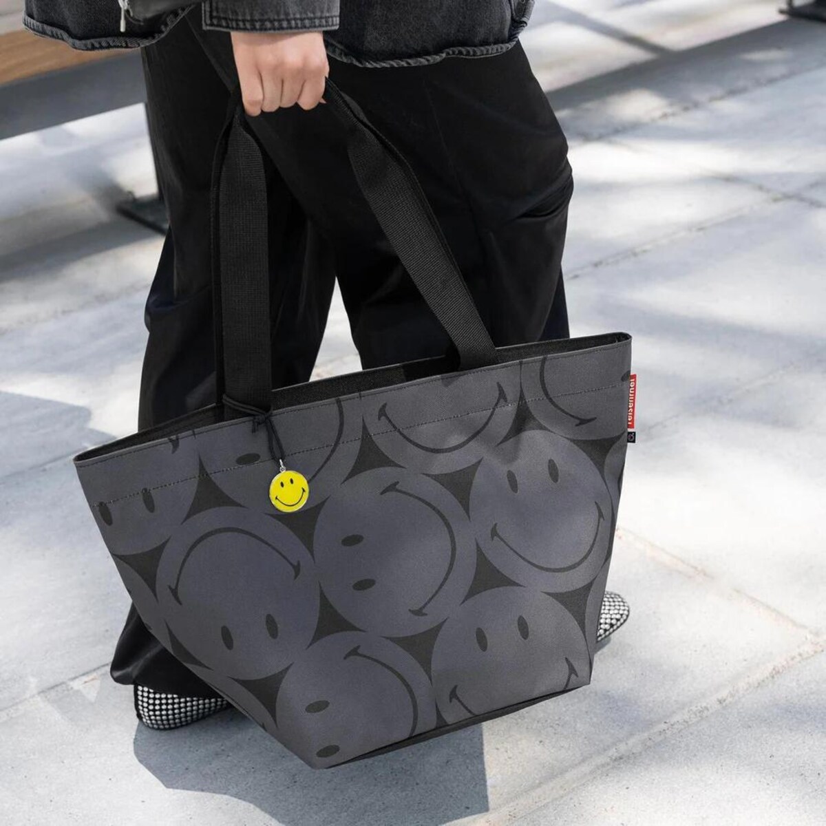 Torba SHOPPER M, smiley® grey