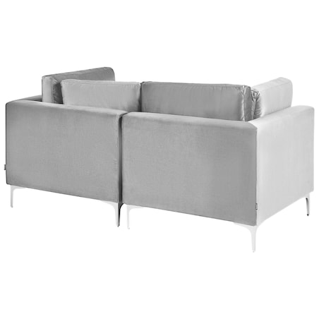 Sofa modułowa dla 2 osób EVJA Szary Welur