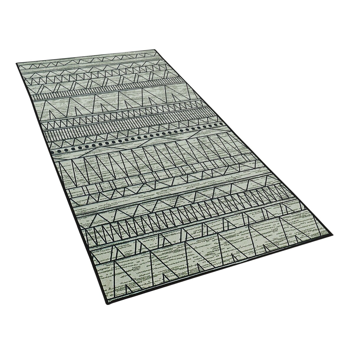 Dywan 80 x 150 cm czarno-szary KEBAN