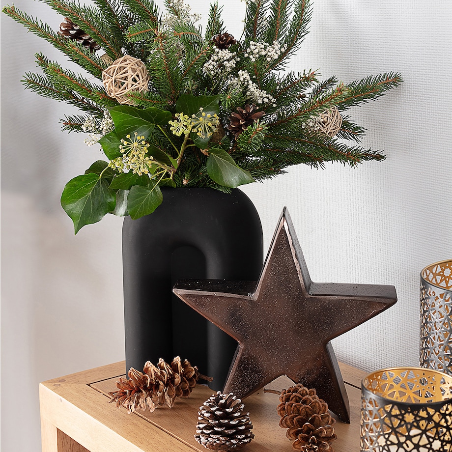 Dekoracja Christmas Star 24cm antique gold boże narodzenie, święta, świąteczne, antyczne złoto, 25 x 6 x 24 cm