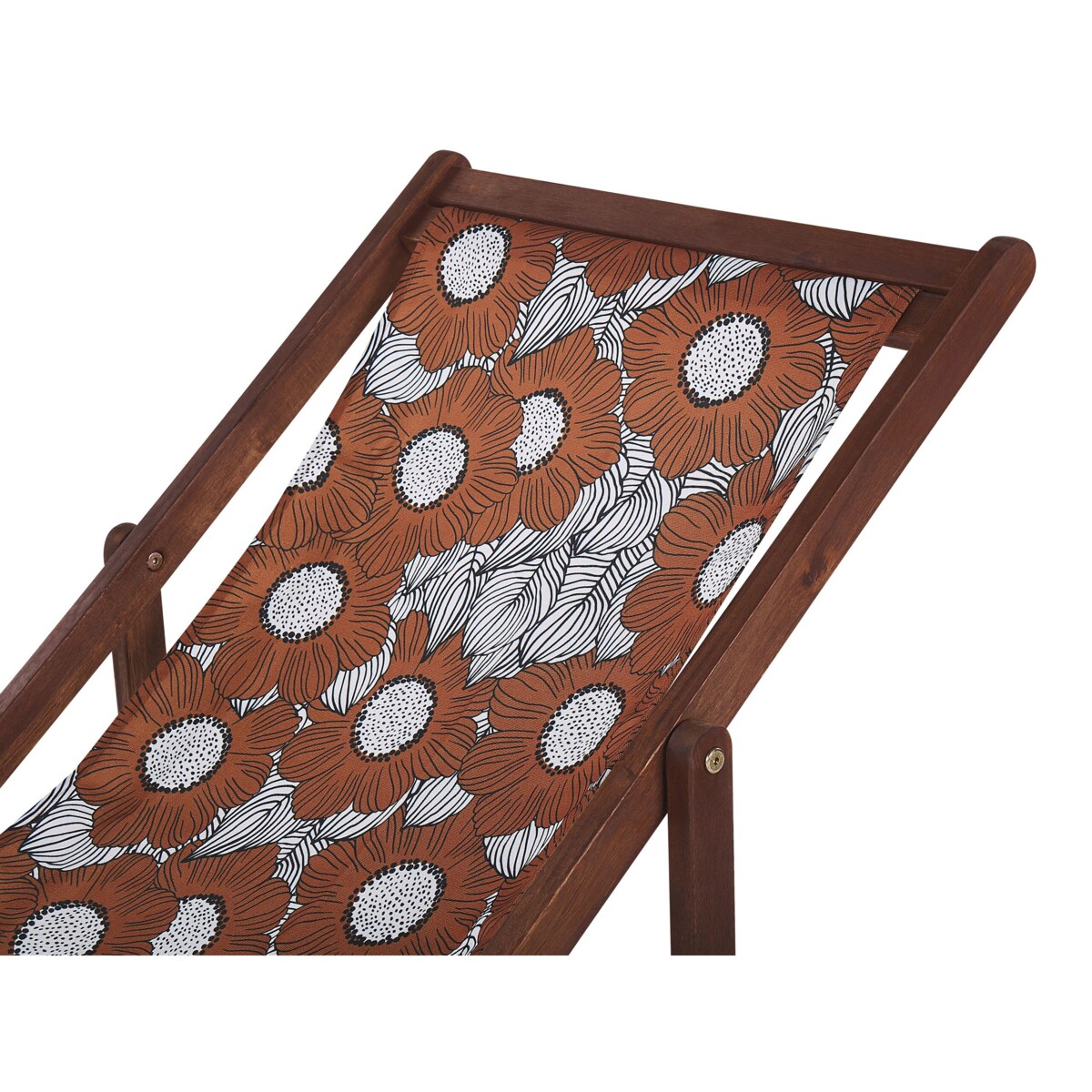 Zestaw 2 wymiennych tkanin do leżaków ogrodowych ANZIO/AVELLINO 113 x 44 cm Czerwony