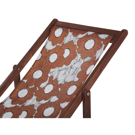 Zestaw 2 wymiennych tkanin do leżaków ogrodowych ANZIO/AVELLINO 113 x 44 cm Czerwony