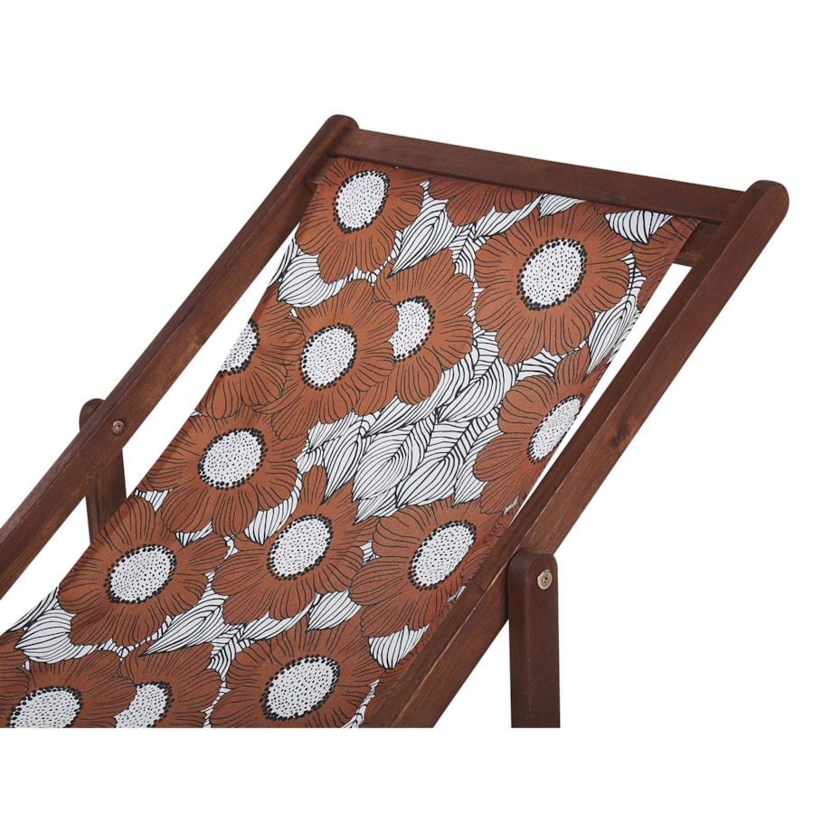 Zestaw 2 wymiennych tkanin do leżaków ogrodowych ANZIO/AVELLINO 113 x 44 cm Czerwony