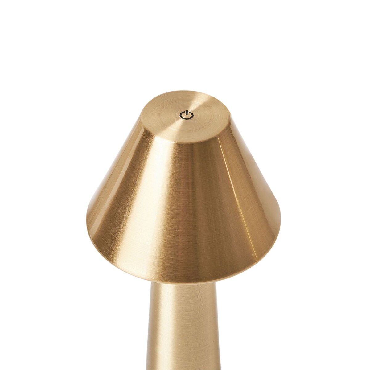 Zestaw 2 lampek stołowych metalowych złoty JOANES