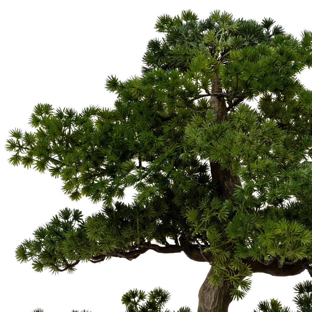 Sztuczne drzewko Bonsai POLIN, czarna ceramiczna donica, 72 x 36 x 86 cm