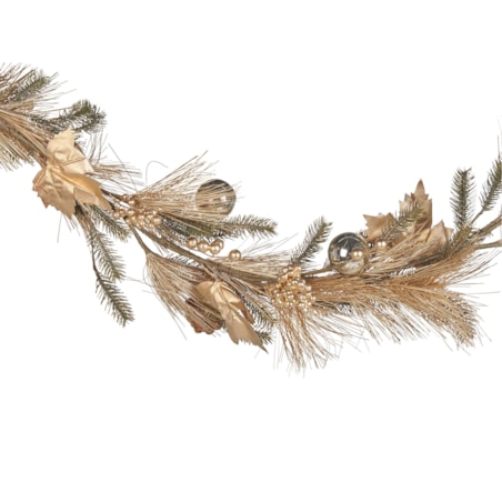 Świąteczna girlanda 150 cm zielono-złota MURCJA