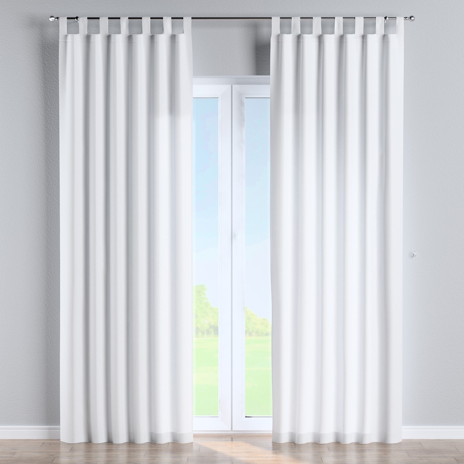 Zasłona na szelkach 1 szt. 130x260 biały z połyskiem