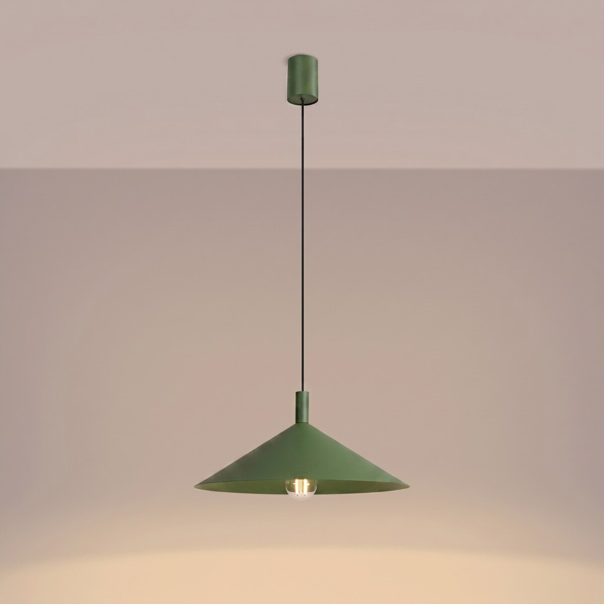 Lampa wisząca NOX 40 zielona oliwka