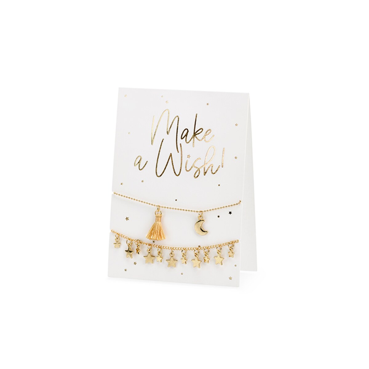 Kartka z bransoletkami Make a wish!, 10.5x14.8cm
